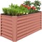 Best Choice Products 4x2x2ft Outdoor Metal Raised Garden Bed, Planter Box for Vegetables, Flowers, Herbs